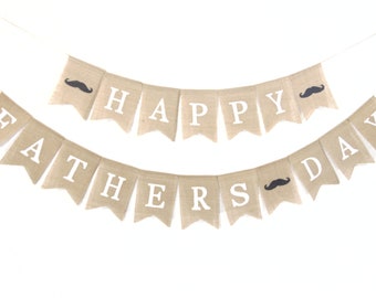 Happy Fathers Day Burlap Banner, Fathers Day Banner, Fathers Day Burlap, Fathers Day Garland, Fathers Day Bunting, Fathers Day Gift