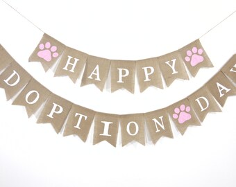 Happy Adoption Day Banner, Adoption Day Banner, Adoption Day Decoration, Adoption Banner, Happy Adoption Day Decor, Pet Decor, Pet Banner