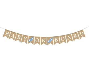 Baby On Board Banner, Baby On Board Baby Shower, Snowboarding Shower Decor, Snowboarding Baby Shower Banner, Snowboard Baby Shower Decor