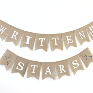 Written in the Stars Banner, Celestial Bridal Shower Decor, Astrology Bridal Shower Banner, Constellation Bridal Shower, Celestial Banner