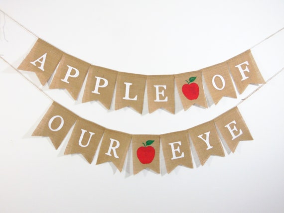 Apple of our eye Baby Shower, Fall Baby Shower Decorations, Apple of our Eye Banner, Apple Baby Shower Decor, Apple of our Eye, Apple Banner