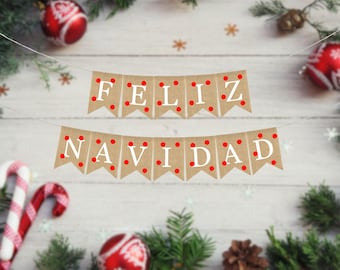 Feliz Navidad, Feliz Navidad Banner, Christmas Decor, Feliz Navidad Decor, Hispanic Christmas Decor, Christmas Decor, Holiday Decor