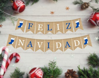Feliz Navidad, Feliz Navidad Banner, Christmas Decor, Feliz Navidad, Christmas Decor, Christmas Decor, Holiday Decor, Rustic Mantel Decor