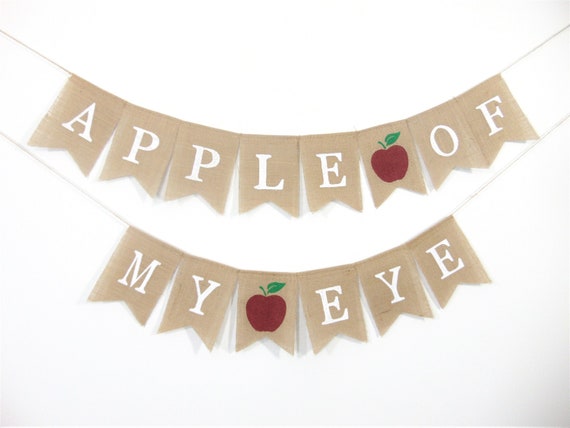Apple of my Eye Baby Shower, Fall Baby Shower Decorations, Apple of my Eye Banner, Apple Baby Shower Decor, Apple of my Eye, Apple Banner