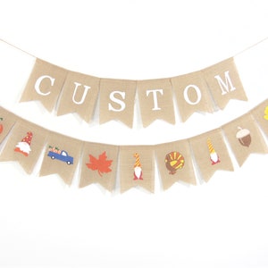 Custom Thanksgiving Banner, Personalized Thanksgiving Banner, Design Your Banner, DIY Custom Banner, Custom Thanksgiving Decorations