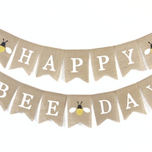 First Birthday Banner, Happy Beeday Banner, 1st Birthday Banner, Custom 1st Birthday Banner, Bee Birthday, One, Bee Birthday Beeday