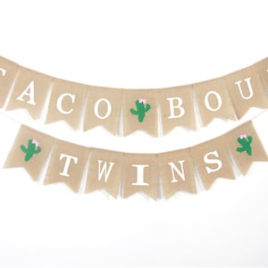 Taco Bout twins Banner, Taco Bout twins Baby Shower, Taco Baby Shower Decorations, Fiesta Baby Shower, Baby Shower Banner