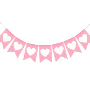 Valentines Day decor, Heart Banner Happy Valentines Day Banner, Valentines Day party decorations, Happy Valentines Day, Hearts