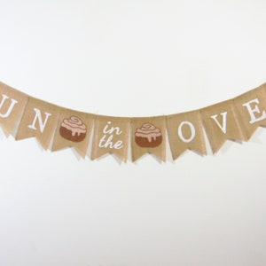 Bun In The Oven, Bun In The Oven Burlap Banner, Pregnancy Announcement, Pregnancy Decor, Pregnancy Announcement, Baby Shower Banner