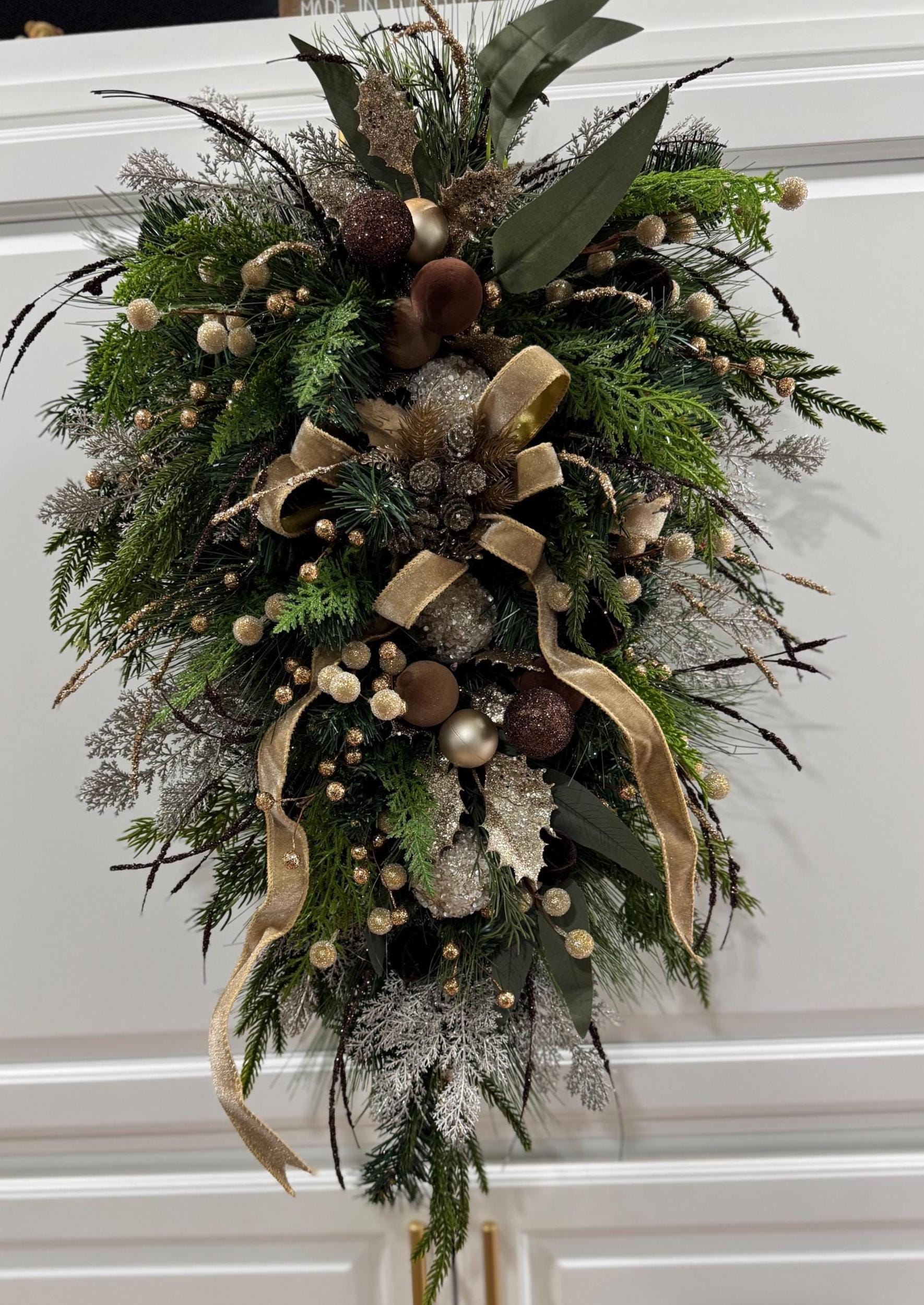 クリスマスを彩るスワッグ　brown ver. Christmas Swag - Etsy
