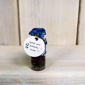 Speak your Authentic Truth Spell Jar, Communication Spell Bottle, Throat Chakra Spell Jar, Self Expression