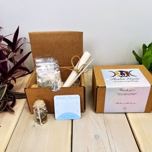 Serenity DIY Spell Jar Kit,  Anti-Anxiety Spell Jar, Spell bottle to help you Chill out, Relax and let go of Stress