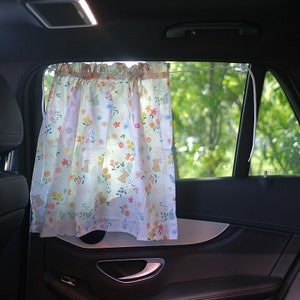 Buy Cute Flower Car Window Sun Shade Curtain Car Accessories for