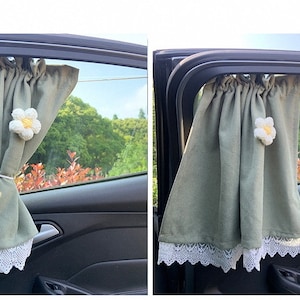 布製車窓用サンシェード 女の子、赤ちゃん、女性向け かわいい車用装飾品