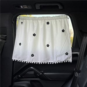 Cute Car Window Sun Shade Curtain Car Accessories For Girls Babys Women Kawaii Car Decor