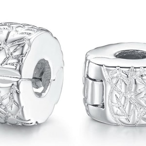 European Charm Bead Clip Lock Stopper/Spacer - 2Pcs