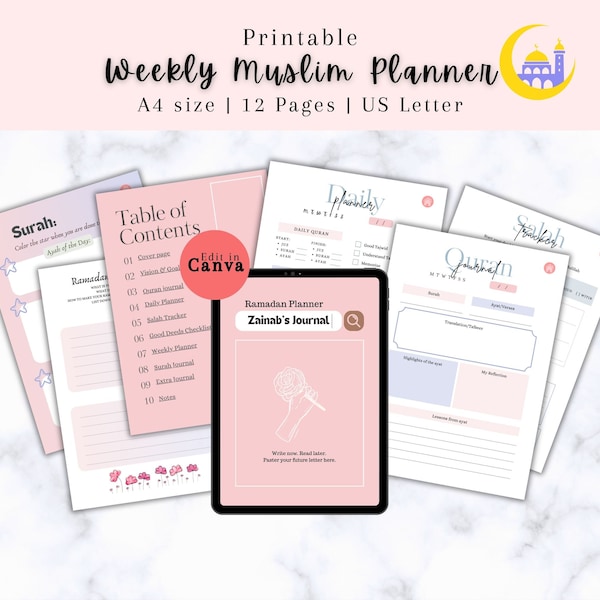 Quran Journal Template Etsy Quran Journal Template Etsy