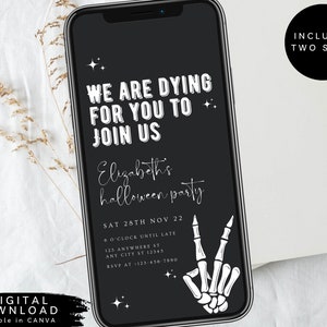 RIP Halloween evite, RIP to my twenties electronic invite, death to my youth evite, Thirtieth Birthday Invitation, RIP party e-invite, 365