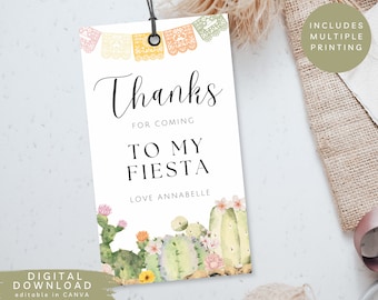 Etiquetas de regalo para fiesta, etiquetas de regalo para fiesta, etiquetas de agradecimiento editables con forma de cactus, etiquetas de regalo para boda con forma de cactus, etiquetas de regalo de cumpleaños con forma de cactus para fiesta, SET1