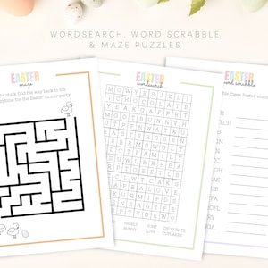 Easter Games Bundle, Easter Activity Printable, Easter Egg Hunt Card ...