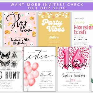 Camping Birthday Invite, Kids Cute S’mores Birthday Party, Bonfire Party Invite, Printable Backyard Birthday Invite, Bonfire Night, BIR13 image 6