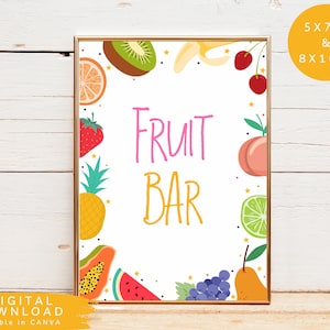 Letrero de fruta fresca Two-tti Frutti, letrero de fiesta de frutas, letrero de barra de jugos tropicales, letrero de mesa de frutas de verano, letrero de estación de comida Tutti Frutti, 321