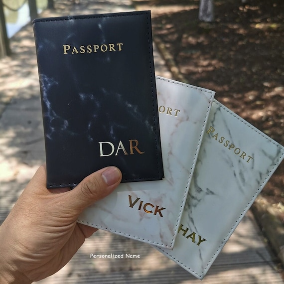 Personalized Luxury Passport Covers With Name Travel Document 