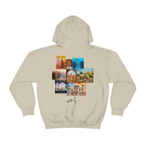 Streetwear Hoodie Desi Pakistani Art Hoodie | Punjabi, Urdu | Pakistani Clothes Sand