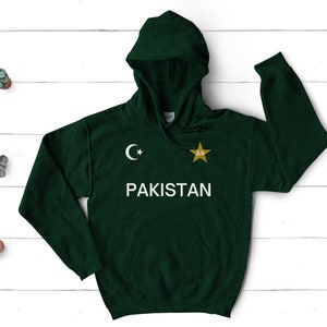 Pakistan Cricket Hoodie | Desi Pakistani Hoodie | Urdu Sweatshirt Gift | Team Pakistan | Punjabi, Urdu | Eid, Ramadan