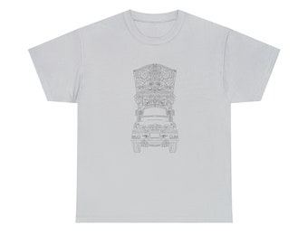Truck Art Stencil Pakistan Streetwear T-shirt | Desi Pakistaans T-shirt | Urdu sweatshirt cadeau | Pakistaanse vrachtwagenstencil | Urdu | Eid Ramadan