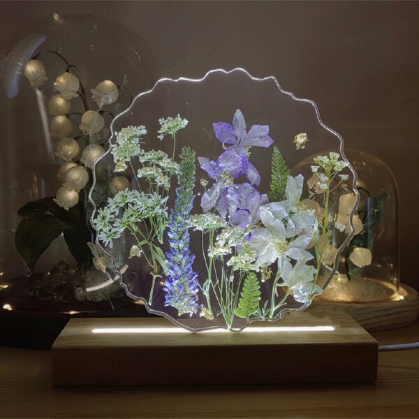 Resin Night Light Etsy