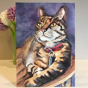 Set of 8 | Various Cat Greeting Card Pack | Bundle of 8 Cards | Kitty image 9