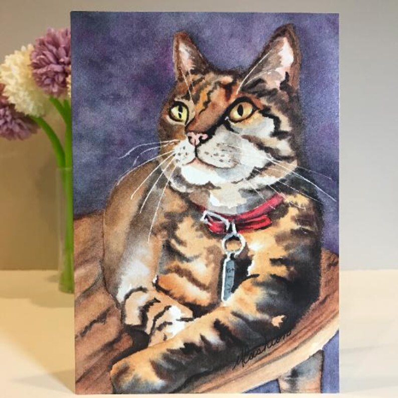 Set of 8 | Various Cat Greeting Card Pack | Bundle of 8 Cards | Kitty image 9