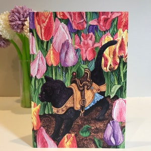 Lot de 7 | Lot de cartes de voeux chats variés | Lot de 7 cartes | minou