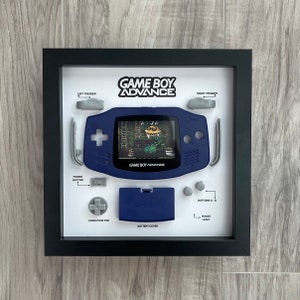 Blue Gameboy Advance Teardown Art