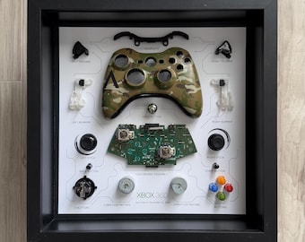 Camo Xbox 360 Controller Teardown Art