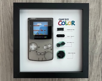 Clear Black Gameboy Color Teardown Art