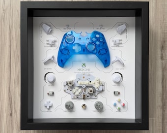 Clear Blue Xbox One Controller Teardown Art