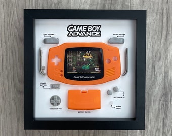 Orange Gameboy Advance Teardown Art