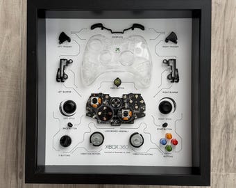 Clear Xbox 360 Controller Teardown Art