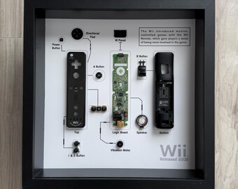 Black Wii Controller Teardown Art