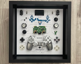Silver DualShock 4 Controller Teardown Art
