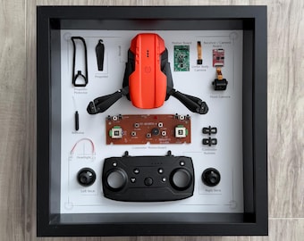 Orange Drone Teardown Art
