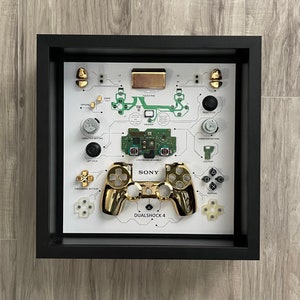 Chrome Gold DualShock 4 Controller Teardown Art