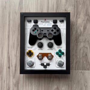 GENERIC 8X10 Black DualShock 2 Controller Teardown Art
