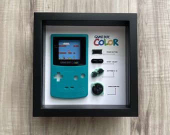 Teal Gameboy Color Teardown Art