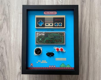 NES Controller Teardown Art