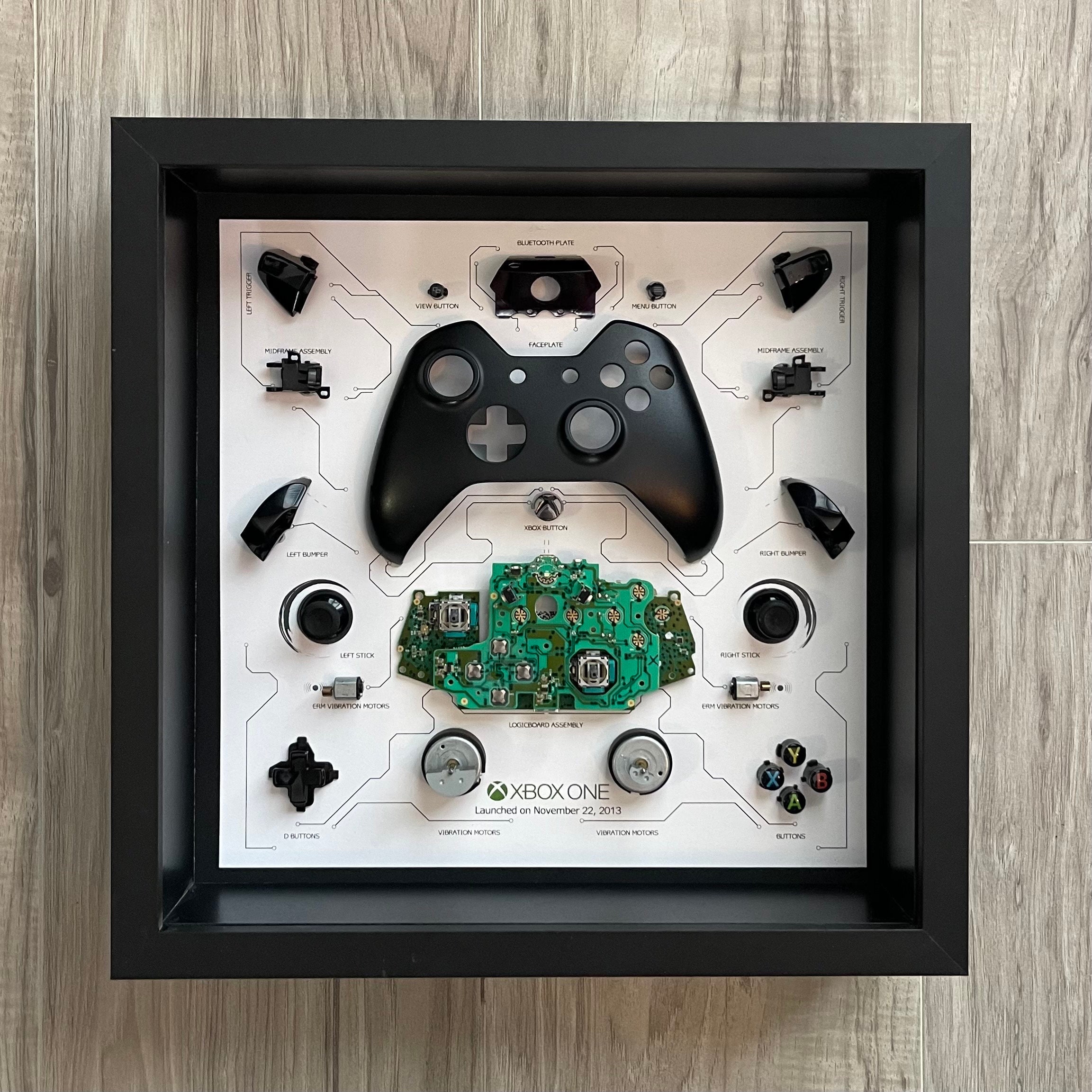 Black Xbox One Controller Teardown Art - Etsy Black Xbox One Controller Teardown Art - Etsy