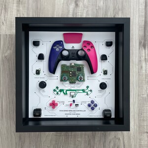 Pink & Purple DualSense Controller Teardown Art