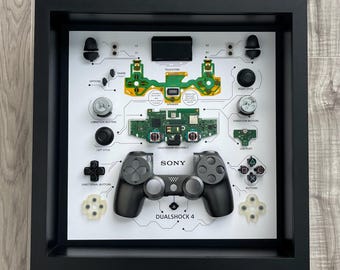Gunmetal DualShock 4 Controller Teardown Art